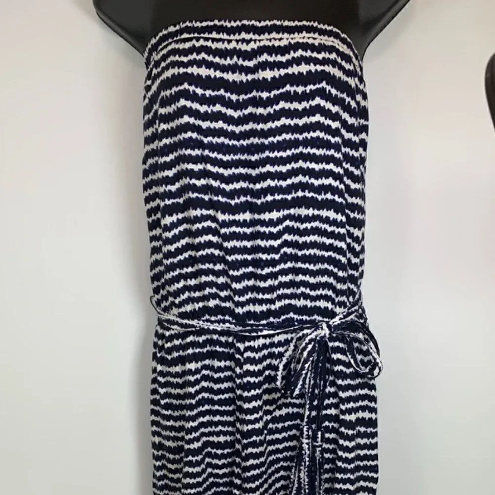 MSK Strapless Tie Dye Pant Jumpsuit
